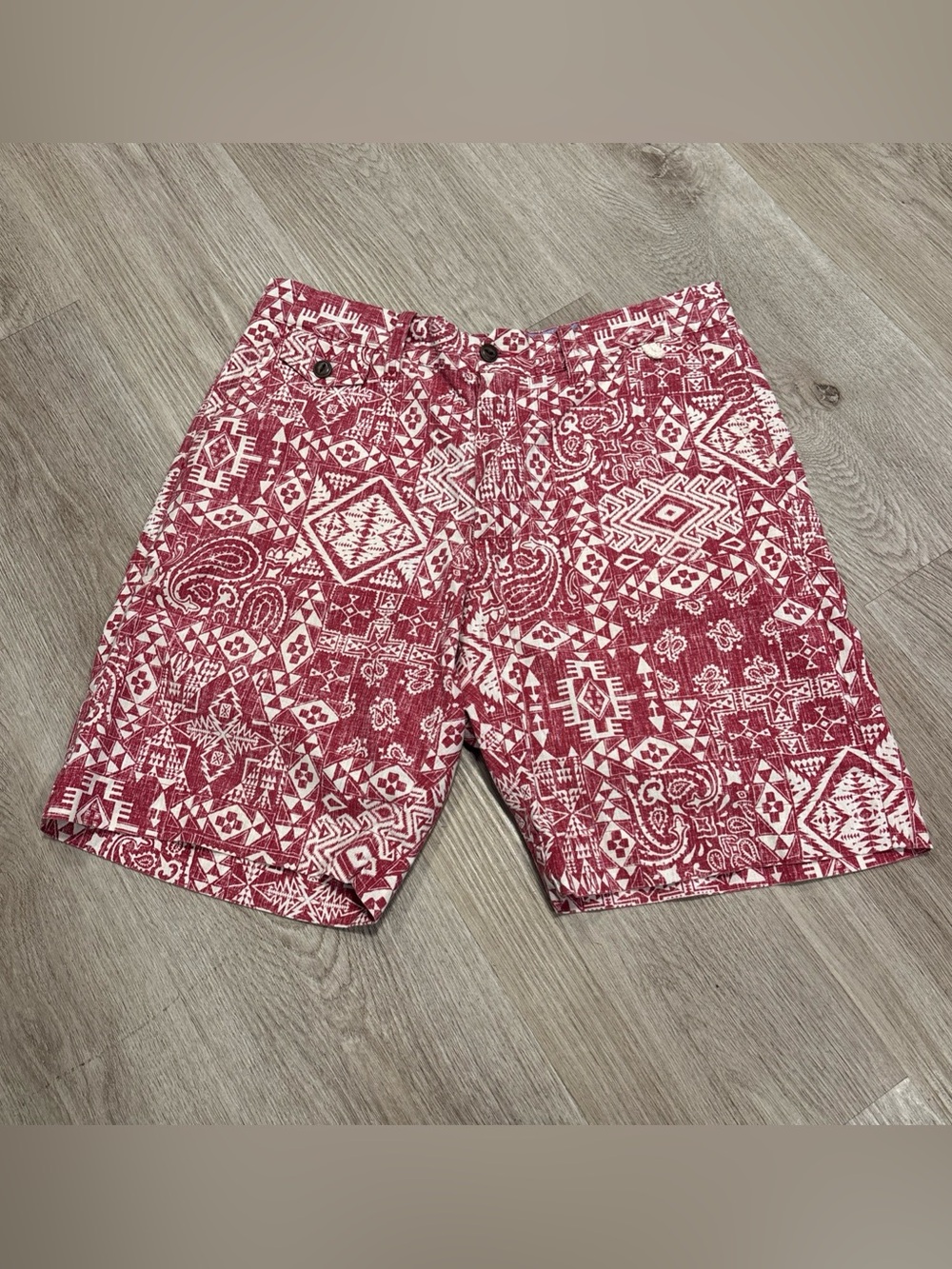 Surf Pendleton Reyn Spooner Shorts Surf Mens 32 Red Paisley Tribal